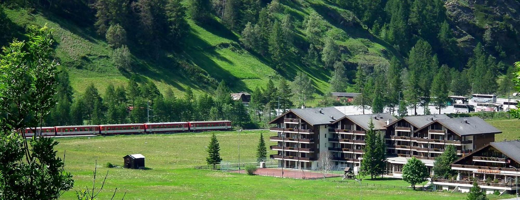 Monte Rosa Taesch, Apartments Mit Wellness Bereich Exteriör bild